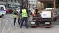 В Курске снова устанавливают металлические ограждения на центральной улице