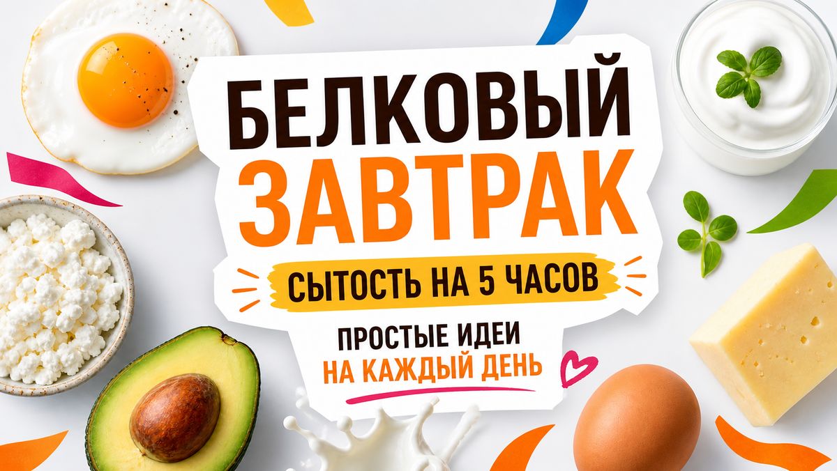 Белковые завтраки, после которых не тянет к сладкому: 5 простых рецептов для сытости и энергии