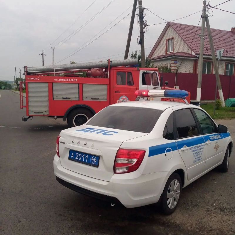 ДТП в п. Медвенка на ул. Чепцова ДТП в п. Медвенка на ул. Чепцова