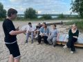 В парке Парк культуры и отдыха «Тёплый берег» берег "Первые" приняли участие в дворовых играх и окунулись в атмосферу детства, которую помнят многие взрослые