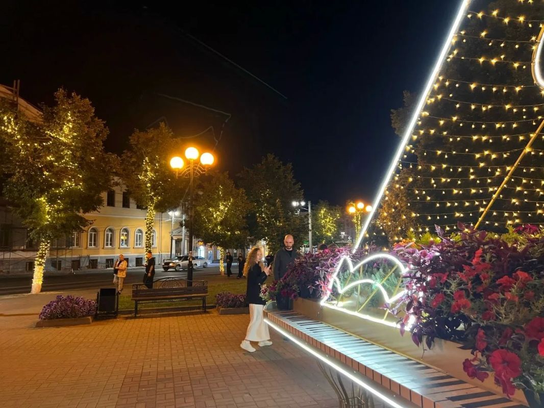 В Курске улицу Ленина украсили светодиодными инсталяциями В Курске улицу Ленина украсили светодиодными инсталяциями