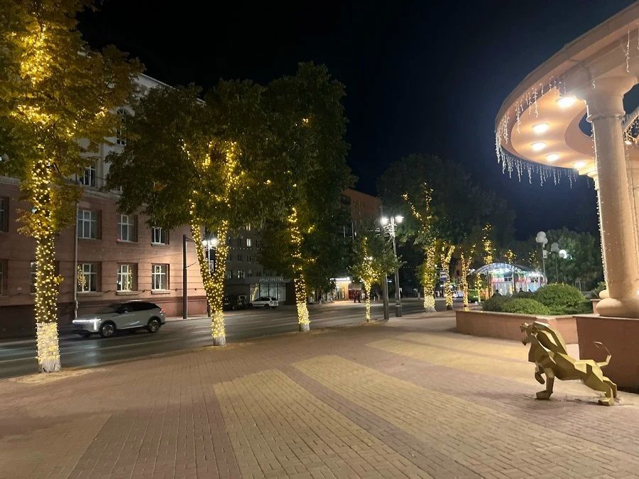 В Курске улицу Ленина украсили светодиодными инсталяциями В Курске улицу Ленина украсили светодиодными инсталяциями