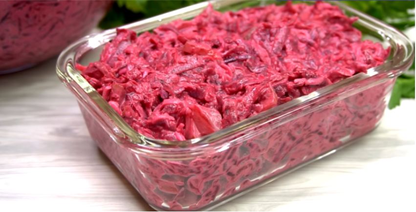 Простой и вкусный салат из свеклы для ежедневного меню
