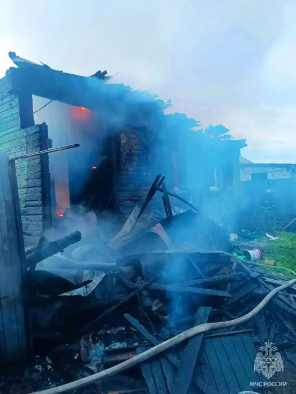 В Дмитриевском районе на пожаре погиб 65-летний мужчина