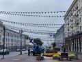 Улицу Ленина в Курске украшают гирляндами