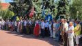 Сотрудники полиции обеспечили правопорядок на торжественной церемонии в Георгиевском сквере в Курске, посвящённой дню Воздушно-десантных войск
