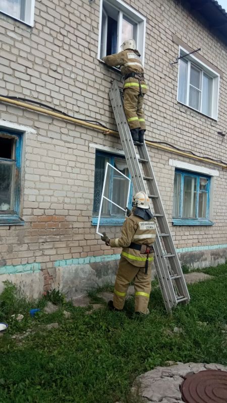 Оказание помощи огнеборцами Золотухинского района