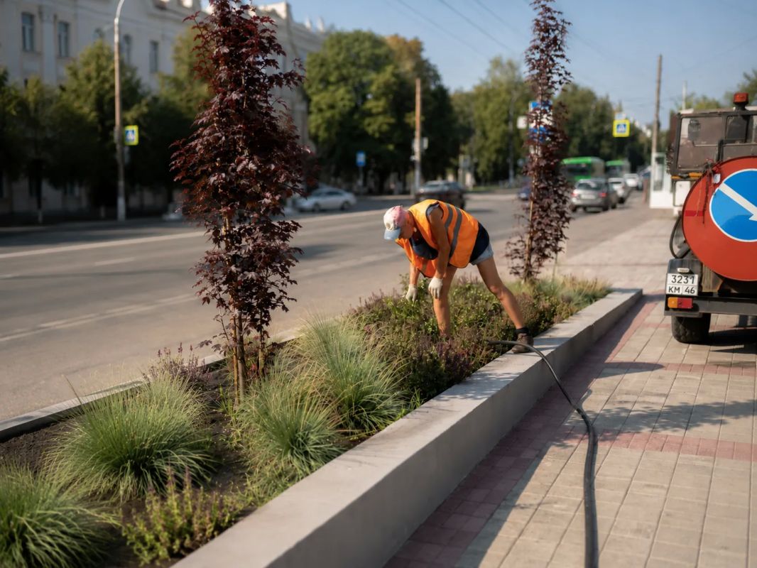жаркую погоду возрастает риск гибели цветников и деревьев жаркую погоду возрастает риск гибели цветников и деревьев