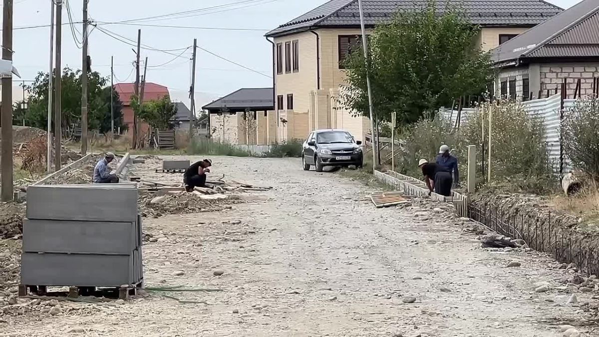 В Сунже приступили к благоустройству переулка Калинина