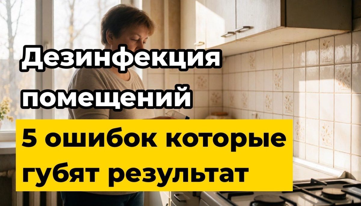 Как выбрать средство для дезинфекции помещений и избежать распространенных ошибок