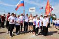 Команда Железногорского района приняла участие в праздновании Дня физкультурника, которое состоялось на площадке Спортивно-концертного комплекса в городе Курске