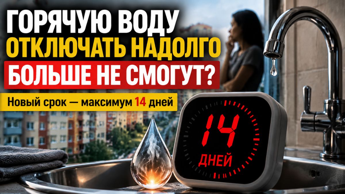 Россия вводит новый предел отключения горячей воды: не более 14 дней