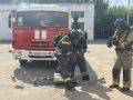 На базе ГУПКО «Курскэлектротранс» прошли тренировки пожарных