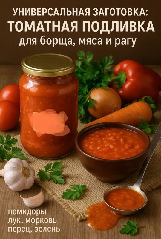 Томатная подливка: вкусно и полезно
