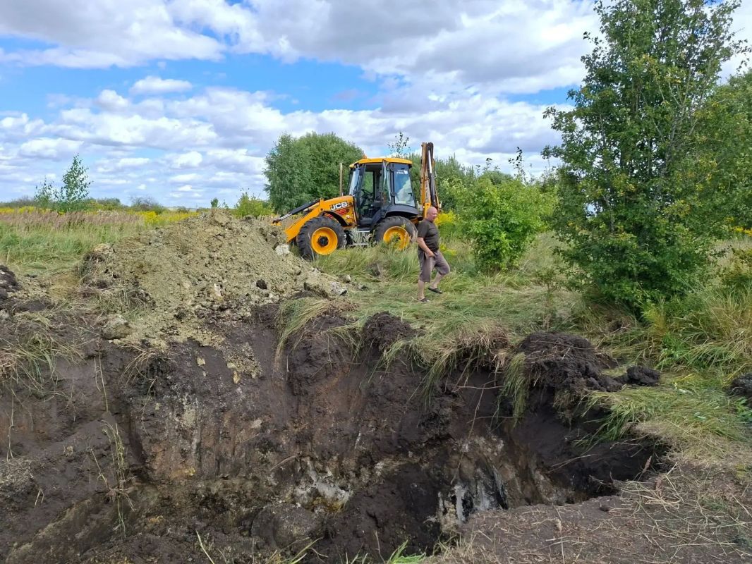 В Курской области обнаружены останки боевого самолета В Курской области обнаружены останки боевого самолета