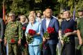В преддверии годовщины разгрома врага в Курской битве на мемориале «Жертвам фашизма» прошла церемония захоронения