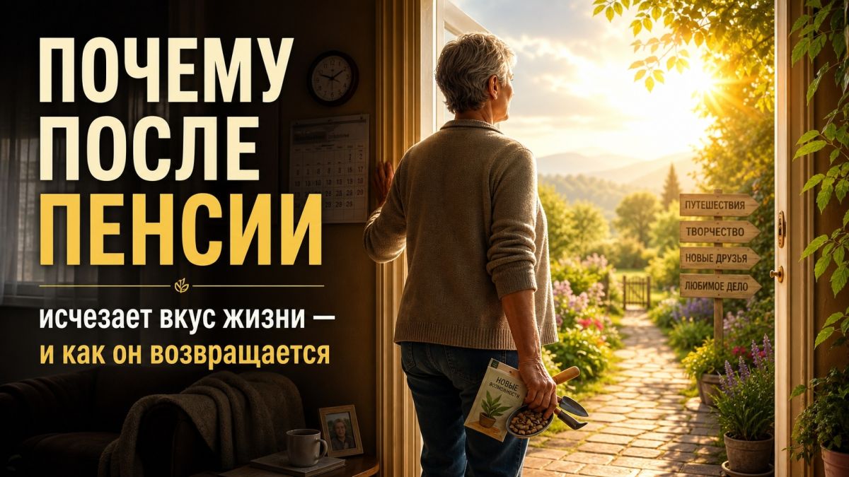 Как вернуть смысл жизни после выхода на пенсию