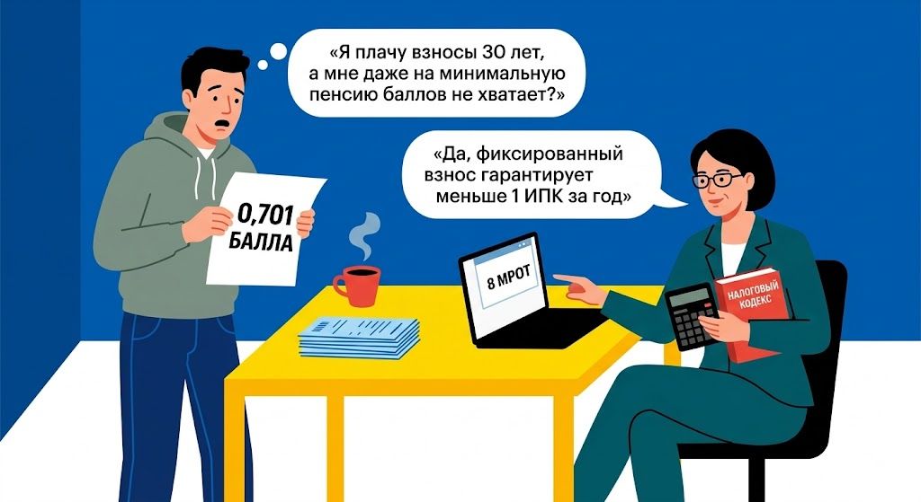Как пенсионные взносы ИП влияют на будущую пенсию в 2026 году