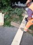 В центре Курска отремонтировали деревянную лестницу