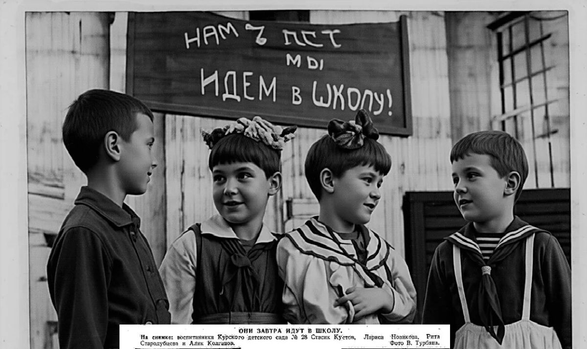Курский Госархив поделился историческими фотографиями школьников Курский Госархив поделился историческими фотографиями школьников
