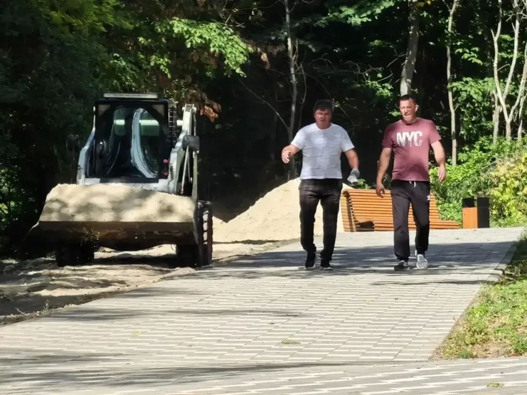 В поселке Медвенка продолжается масштабное преображение парка «Советский сад» в рамках федеральной программы «Формирование комфортной городской среды» нацпроекта «Инфраструктура для жизни» В поселке Медвенка продолжается масштабное преображение парка «Советский сад» в рамках федеральной программы «Формирование комфортной городской среды» нацпроекта «Инфраструктура для жизни»