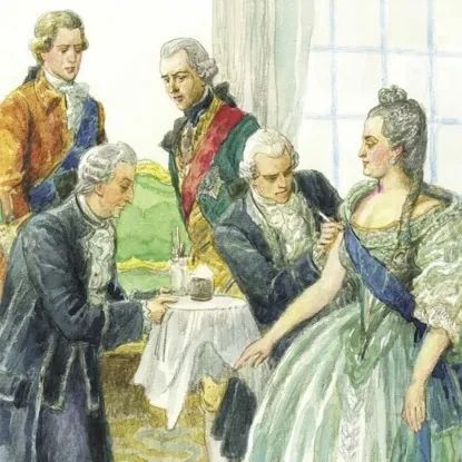 8 сентября 1768 года Екатерина II дала начало оспопрививанию в России 8 сентября 1768 года Екатерина II дала начало оспопрививанию в России