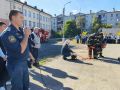 В курской школе №10 провели учебную пожарную эвакуацию