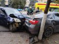 В центре Курска столкнулись шесть легковых машин
