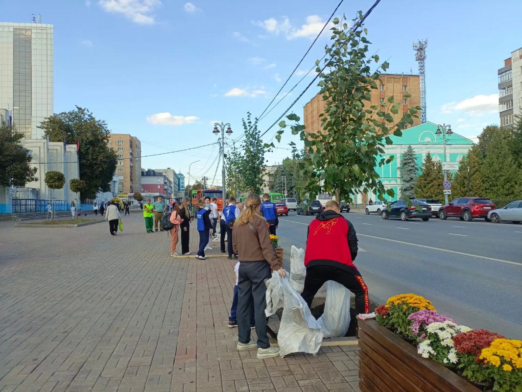 На улице Ленина в Курске высадили 16 лип На улице Ленина в Курске высадили 16 лип