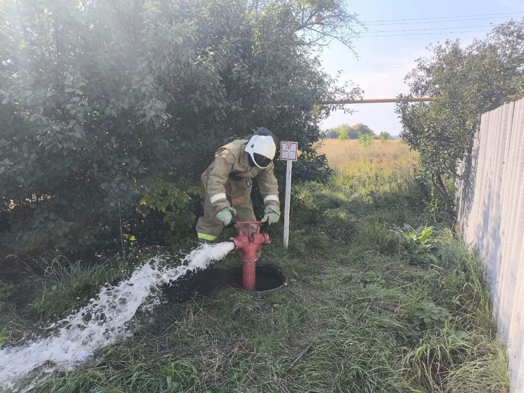 Проверка наружного противопожарного водоснабжения на территории Медвенского и Обоянского районов Проверка наружного противопожарного водоснабжения на территории Медвенского и Обоянского районов