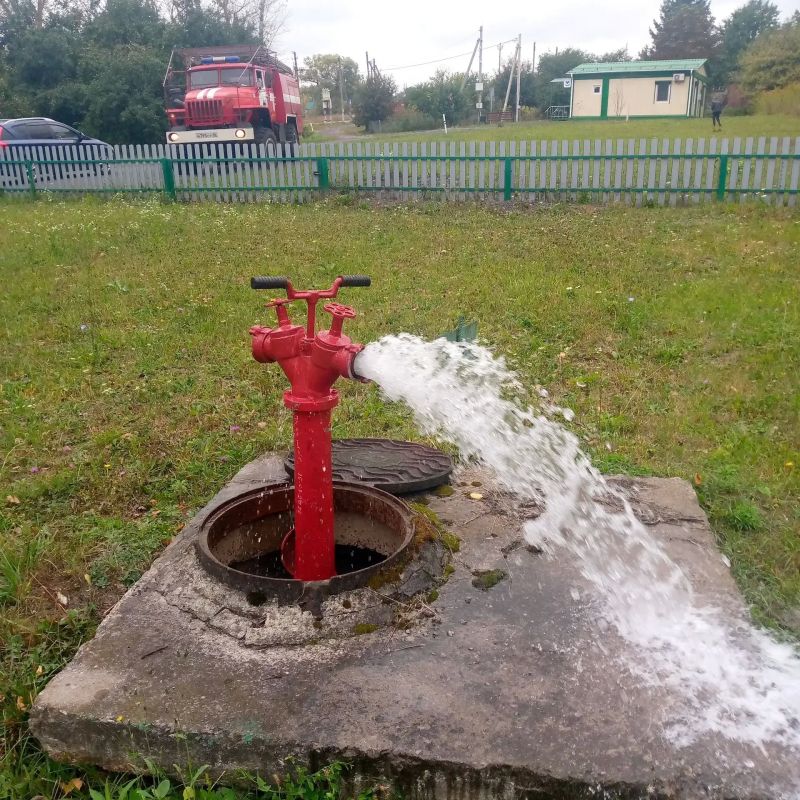 Проверка пожарного водоснабжения в Обоянском и Железногорском районах Проверка пожарного водоснабжения в Обоянском и Железногорском районах