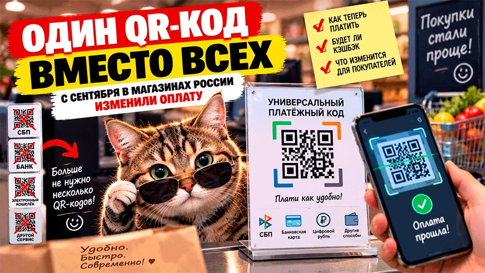 Новый универсальный QR-код на кассах: что нужно знать о современных способах оплаты