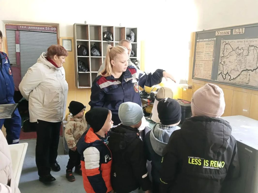 Экскурсия в ПЧ Пристенского района для дошколят Экскурсия в ПЧ Пристенского района для дошколят