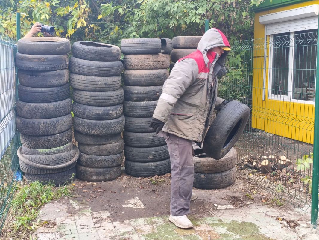 В Курске стартовала акция по сбору использованных автомобильных шин