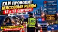 Массовые рейды ГАИ: что ожидать 12 и 13 сентября?