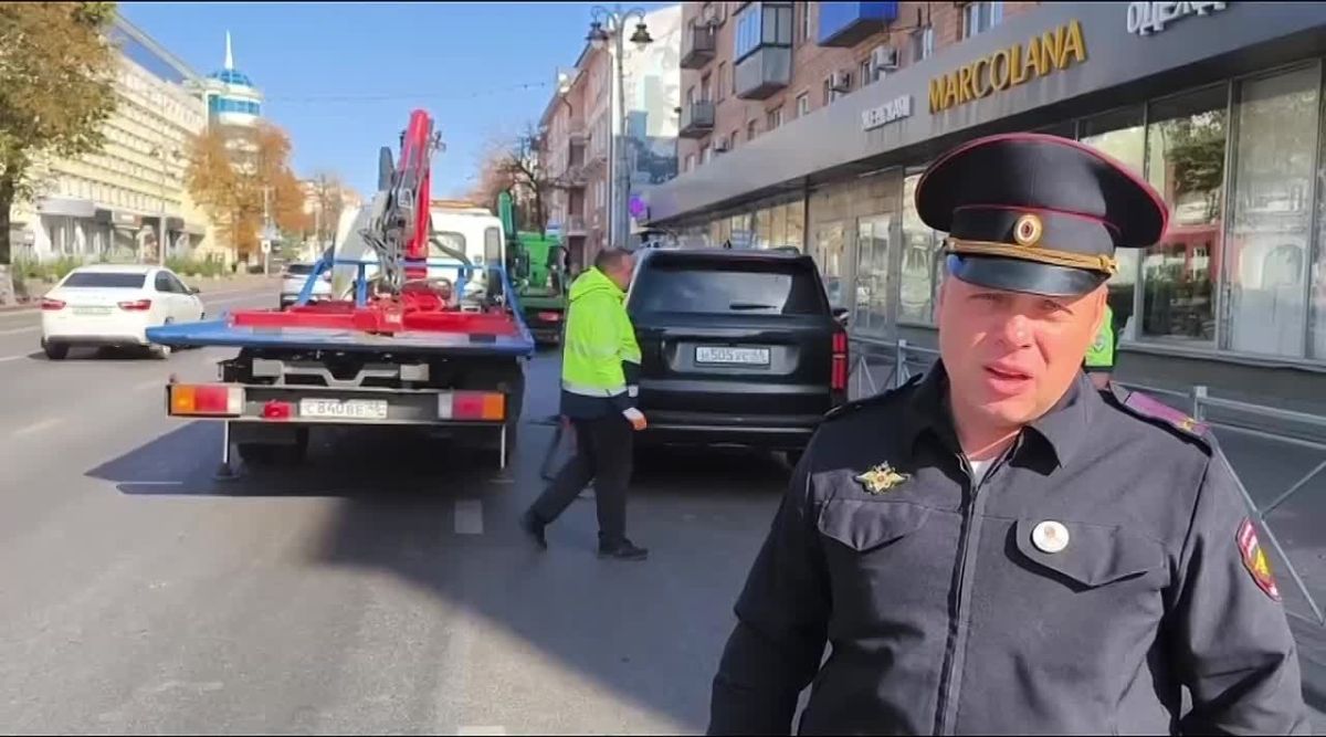 В центре Курска продолжается выявление нарушений правил стоянки/парковки транспортных средств
