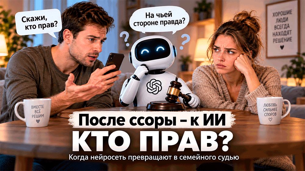 Как ИИ становится судом в семейных конфликтах и что это значит для отношений
