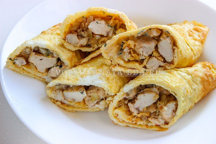 Идеальный завтрак: ленивый бризоль с курицей и сыром