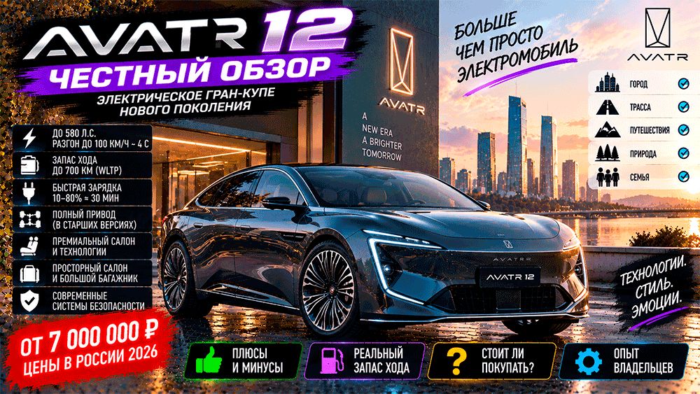 Обзор AVATR 12: стильный электромобиль, который выделяется на дороге