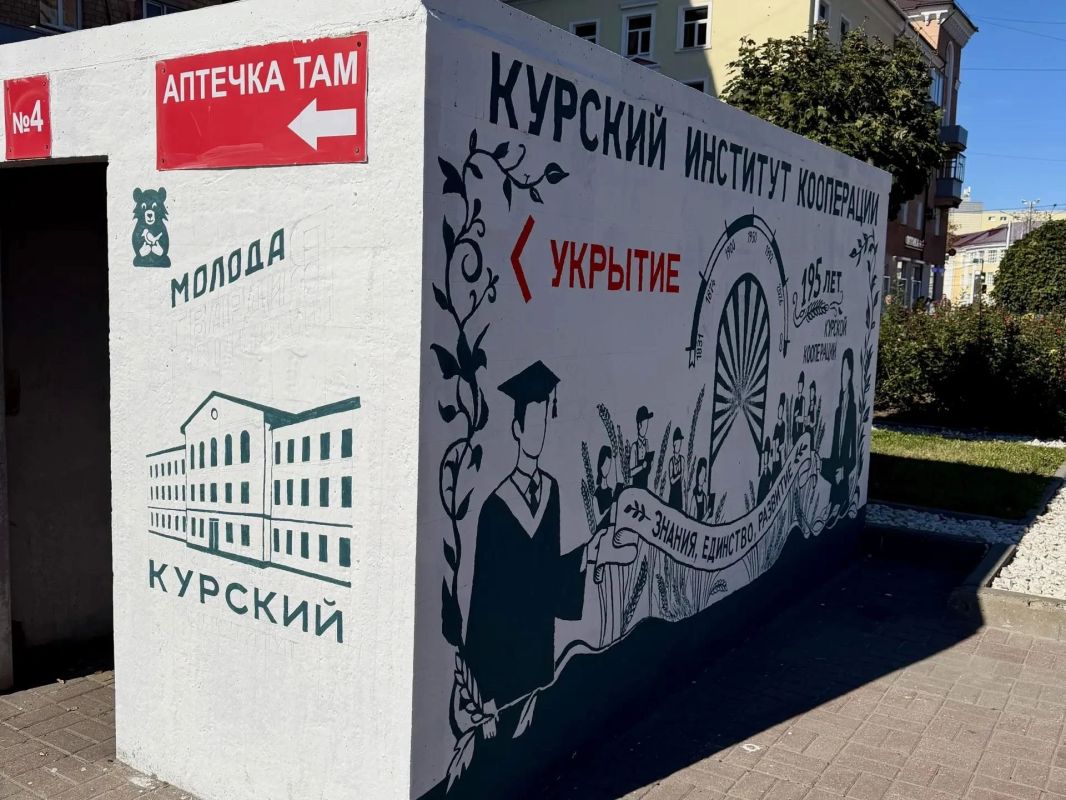 Александр Хинштейн рассказал о преображении бетонных укрытий в Курске Александр Хинштейн рассказал о преображении бетонных укрытий в Курске