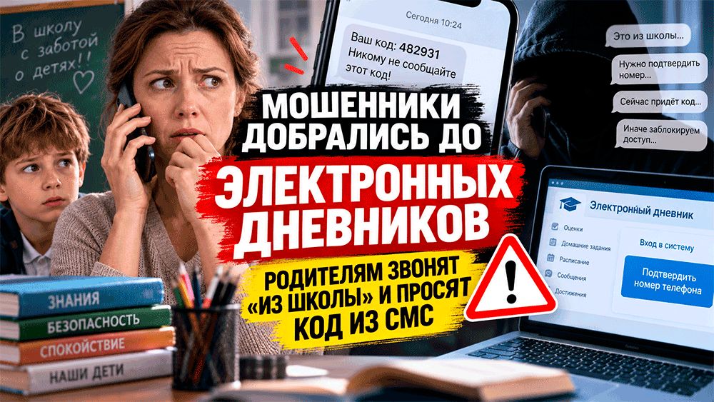 Мошенники атакуют через электронные дневники: как защитить себя и детей