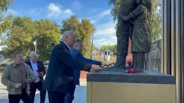В парке Победы села Большое Солдатское при поддержке Единой России установлен мемориал Героям СВО