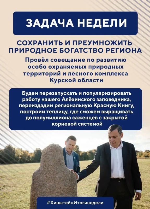 Александр Хинштейн: Завершаем неделю традиционными итогами недели Александр Хинштейн: Завершаем неделю традиционными итогами недели