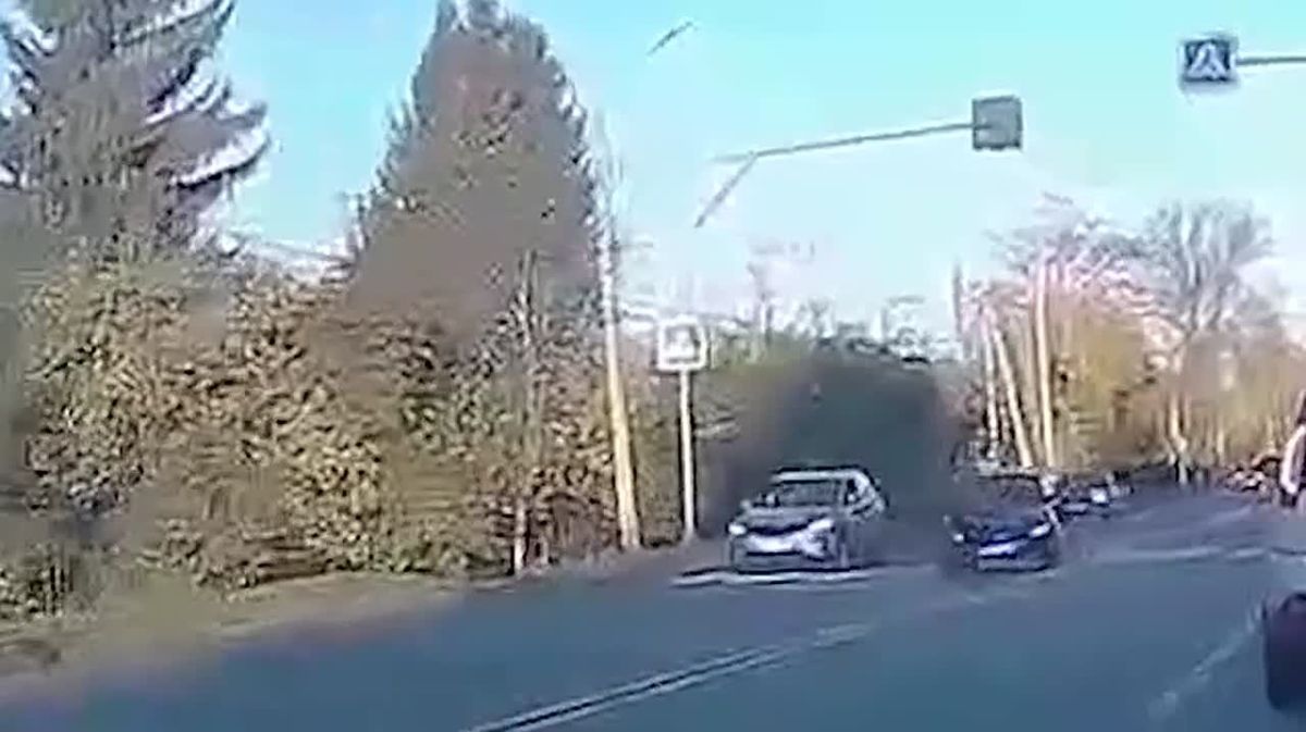 В Курске на Чайковского сбили женщину: момент ДТП попал на видео