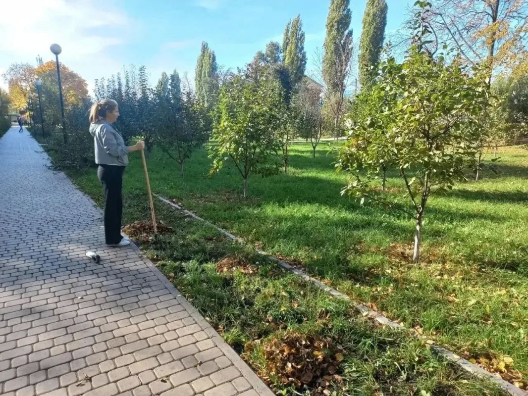 Сотрудники администрации Железнодорожного округа вместе с учениками и педагогами школ № 36, № 8 и № 15 вышли на уборку города Сотрудники администрации Железнодорожного округа вместе с учениками и педагогами школ № 36, № 8 и № 15 вышли на уборку города