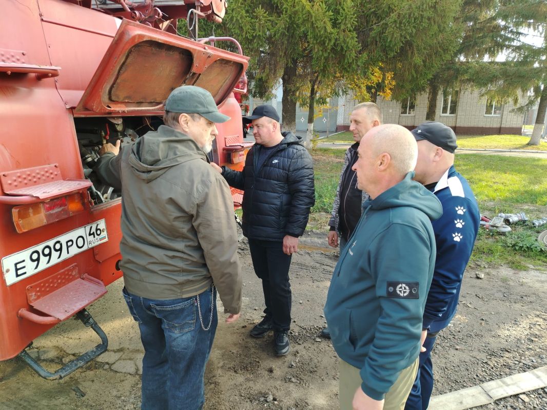 Обучение водителей пожарных автомобилей на учебном пункте ОКУ «ППС Курской области»