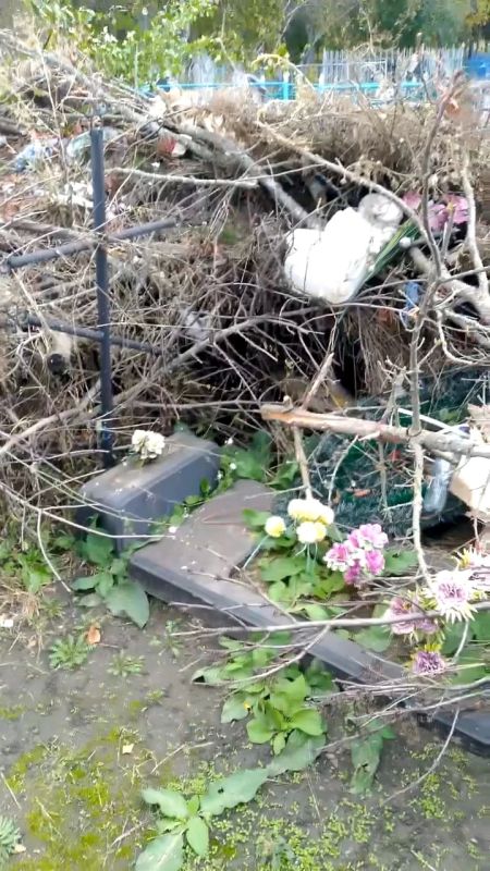 Жительница Щигров Курской области пришла в шок после посещения Северного кладбища города Жительница Щигров Курской области пришла в шок после посещения Северного кладбища города