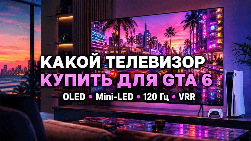 Телевизор для GTA VI и PS5: что действительно важно, а за какие функции не стоит переплачивать
