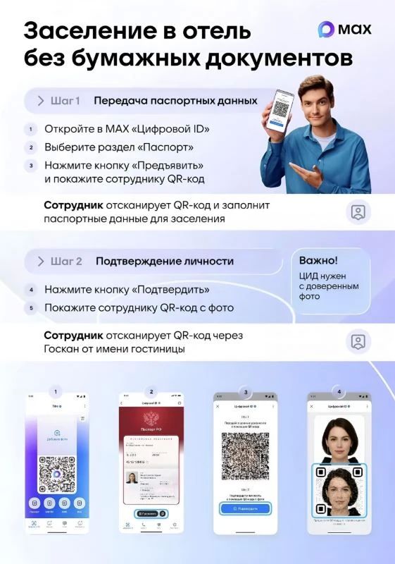 В Курской области 10 гостиниц уже поддерживают заселение гостей с помощью цифрового ID в национальном мессенджере «Макс»