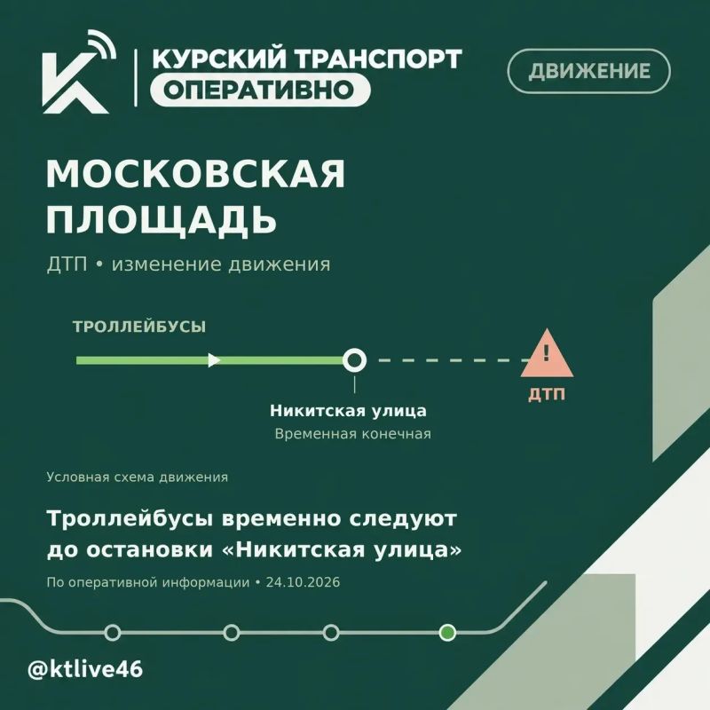 В Курске временно изменено движение троллейбусов